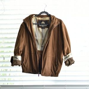 SOLD!! Faux Suede Weatherproof Oversized Jacket